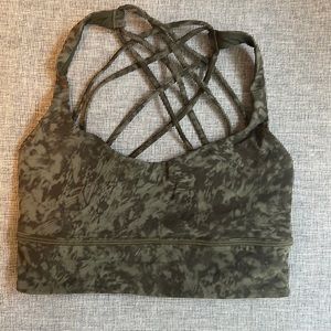 lululemon size 6 free to be wild longline bra